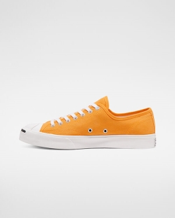 Zapatos Bajos Converse Jack Purcell Twill Para Mujer - Blancas/Naranjas | Spain-3157